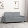 Image de Canapé À 2 Places Gris Clair 140 Cm Tissu Vidaxl