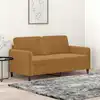 Image de Canapé À 2 Places Marron 140 Cm Velours Vidaxl
