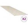 Image de Sommiers À Lattes Avec 34 Lattes 2 Pcs 70x200 Cm Vidaxl