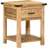 Image de Table De Chevet 40x40x50 Cm Bois De Manguier Massif Vidaxl