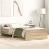 Image de vidaXL Cadre de lit sans matelas chêne sonoma 90x190 cm 835941