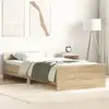Image de Cadre De Lit Sans Matelas Chêne Sonoma 75x190 Cm Vidaxl