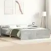 Image de Cadre De Lit Sans Matelas Gris Béton 120x200 Cm Vidaxl