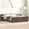 Image de Cadre De Lit Sans Matelas Chêne Marron 140x200 Cm Vidaxl