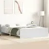 Image de Cadre De Lit Sans Matelas Blanc 150x200 Cm Vidaxl