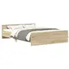 Image de Vidaxl cadre de lit sans matelas chêne sonoma 150x200 cm