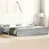 Image de vidaXL Cadre de lit tête de lit et pied de lit gris sonoma 180x200 cm 3203773