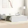 Image de Cadre De Lit Sans Matelas Blanc 140x190 Cm Vidaxl