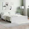 Image de vidaXL Cadre de lit sans matelas blanc 140x190 cm 3203782