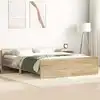 Image de Cadre De Lit Sans Matelas Chêne Sonoma 140x190 Cm Vidaxl