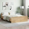 Image de vidaXL Cadre de lit sans matelas chêne sonoma 140x190 cm 3203784