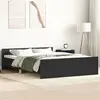 Image de Cadre De Lit Sans Matelas Noir 135x190 Cm Vidaxl