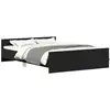 Image de Vidaxl cadre de lit sans matelas noir 135x190 cm
