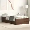 Image de Cadre De Lit Sans Matelas Ch  ne Marron 90x200 Cm Vidaxl