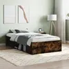 Image de Cadre De Lit Sans Matelas Chêne Fumé 100x200 Cm Vidaxl