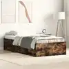 Image de Cadre De Lit Sans Matelas Chêne Fumé 90x190 Cm Vidaxl