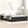 Image de Cadre De Lit Sans Matelas Noir 120x200 Cm Vidaxl
