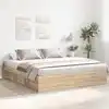 Image de Cadre De Lit Sans Matelas Chêne Sonoma 180x200 Cm Vidaxl