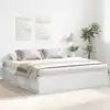 Image de Cadre De Lit Sans Matelas Blanc 200x200 Cm Vidaxl