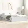 Image de Cadre De Lit Sans Matelas Blanc 120x190 Cm Vidaxl