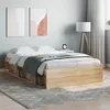 Image de vidaXL Cadre de lit sans matelas chêne sonoma 120x190 cm 3203896