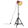 Image de vidaXL Lampadaire 25 W rouge délavé 35x35x65/95 cm E27 lampe lampe sur pied lampe industrielle lumière lampe de 371875