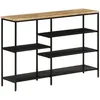 Image de Table Console 110x30x75 Cm Bois De Manguier Massif Brut Et Fer Vidaxl