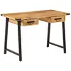 Image de Bureau Avec Tiroirs 105x55x70 Cm Bois De Manguier Massif Et Fer Vidaxl