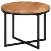 Image de vidaXL Table basse 45x45x35 cm bois massif acacia et fer 372740