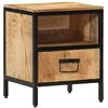 Image de Table De Chevet 40x35x50 Cm Bois De Manguier Massif Vidaxl