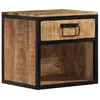 Image de Table De Chevet 40x35x40 Cm Bois De Manguier Massif Vidaxl
