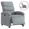 Image de Vidaxl fauteuil inclinable électrique gris clair tissu