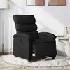 Image de Fauteuil Inclinable Électrique Noir Tissu Vidaxl