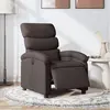 Image de Fauteuil Inclinable Électrique Marron Foncé Tissu Vidaxl