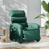 Image de Fauteuil Inclinable Électrique Vert Foncé Tissu Vidaxl
