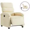 Image de Vidaxl fauteuil inclinable électrique crème tissu