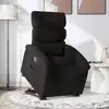 Image de Fauteuil Inclinable Noir Tissu Vidaxl