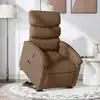 Image de Fauteuil Inclinable Marron Tissu Vidaxl