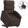 Image de Fauteuil Inclinable Marron Foncé Tissu Vidaxl