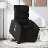 Image de Fauteuil De Massage Inclinable Noir Tissu Vidaxl