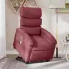 Image de Fauteuil Inclinable De Massage Rouge Bordeaux Tissu Vidaxl