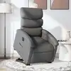 Image de Fauteuil Inclinable Électrique Gris Foncé Tissu Vidaxl
