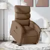 Image de Fauteuil Inclinable Électrique Marron Tissu Vidaxl