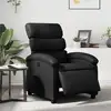 Image de Fauteuil Inclinable Électrique Noir Similicuir Vidaxl