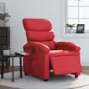 Image de Fauteuil Inclinable Électrique Rouge Similicuir Vidaxl