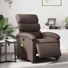 Image de Fauteuil De Massage Inclinable Électrique Marron Similicuir Vidaxl