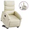 Image de Vidaxl fauteuil inclinable crème similicuir