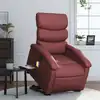 Image de Fauteuil Inclinable De Massage Rouge Bordeaux Similicuir Vidaxl