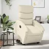Image de Fauteuil Inclinable Électrique Crème Similicuir Vidaxl