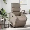 Image de Fauteuil Inclinable De Massage Électrique Cappuccino Similicuir Vidaxl